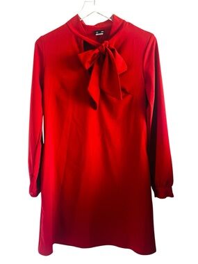 Retrolicious Red Dress with Bow Detail
